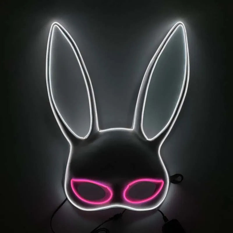 Máscara bunny led