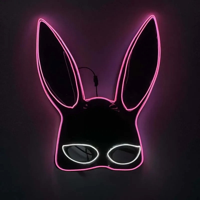 Máscara bunny led