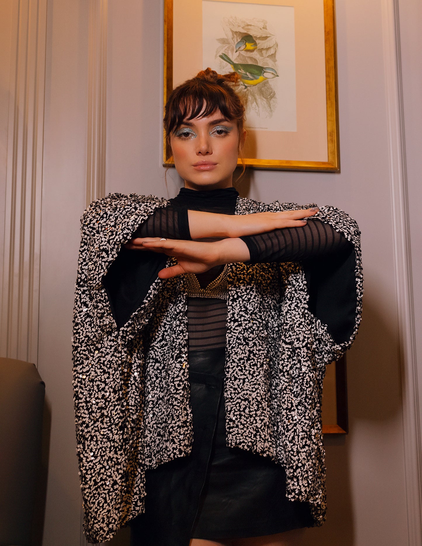 Kimono pb paetê