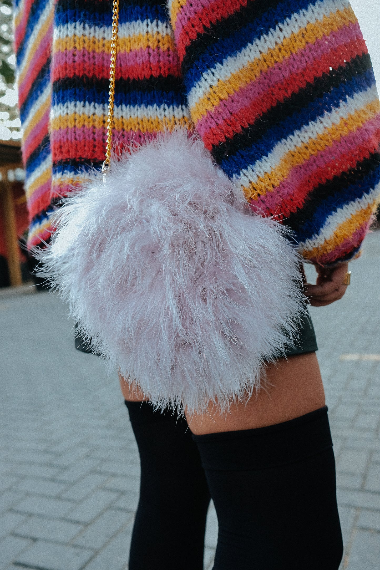 Bag fluffy lilac