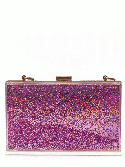 Clutch glitter pink