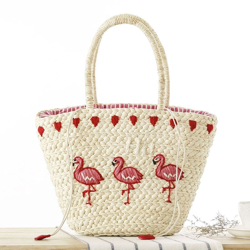 Bag palha flamingo