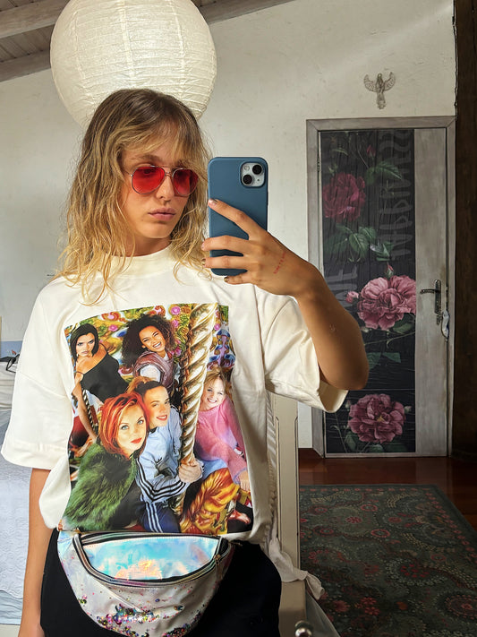 Camiseta off oversized Spice Girls