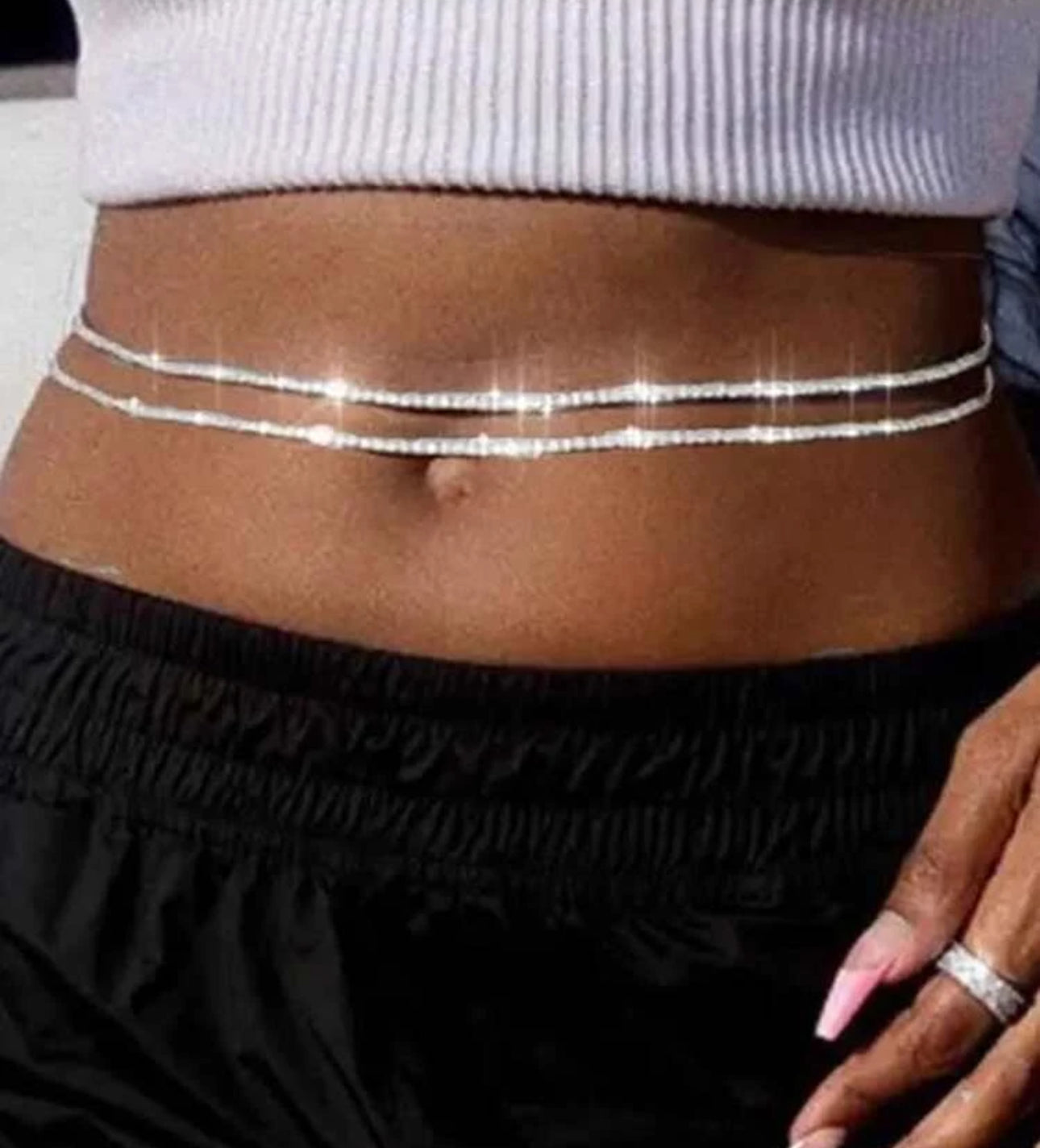 Strass para cintura