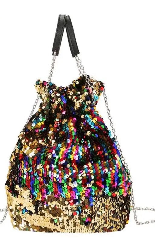 Bolsa saco paetê