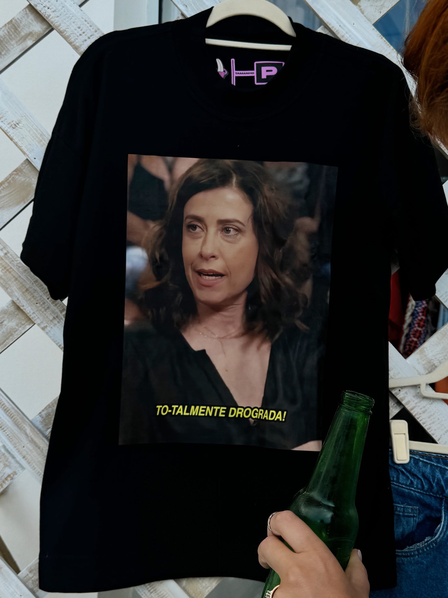 Camiseta oversized Fernanda Torres black