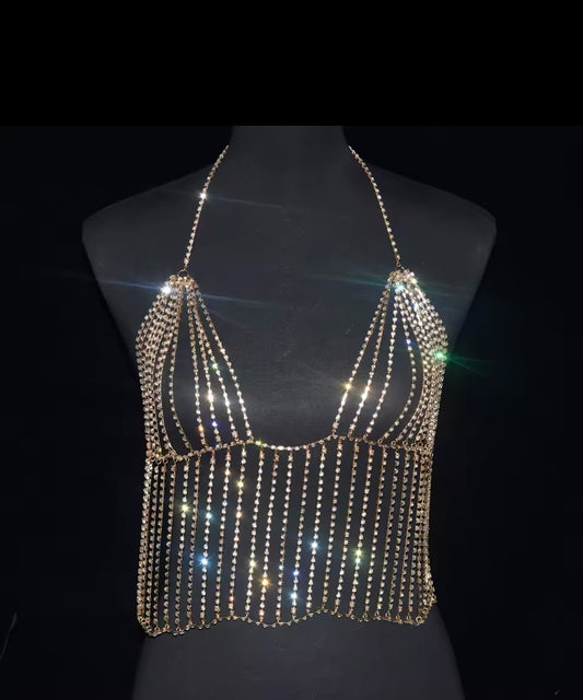 Top longo grade dourado