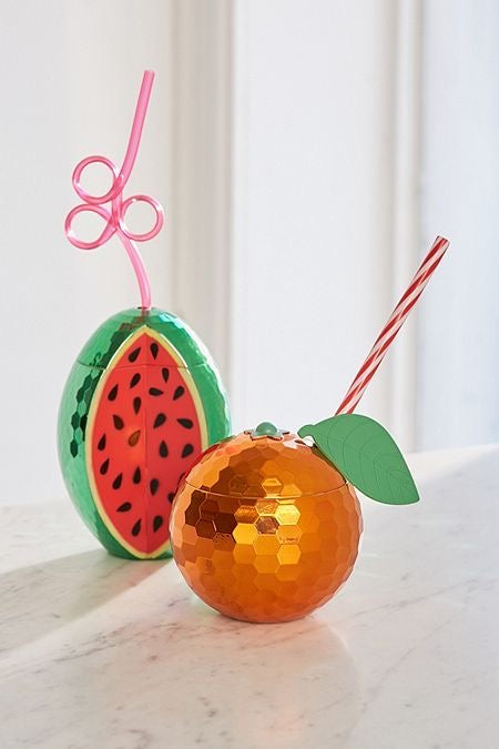 Copo disco orange