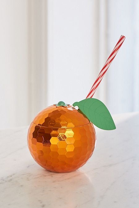 Copo disco orange